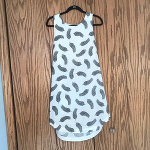 Feather patterned dress